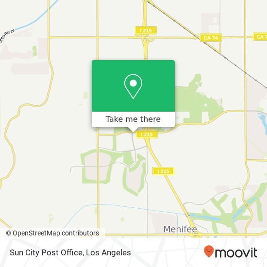 Mapa de Sun City Post Office