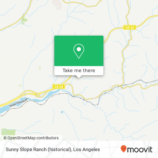 Sunny Slope Ranch (historical) map