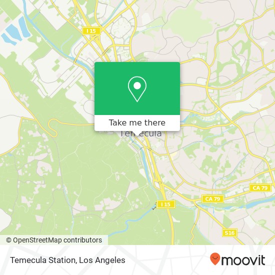 Temecula Station map