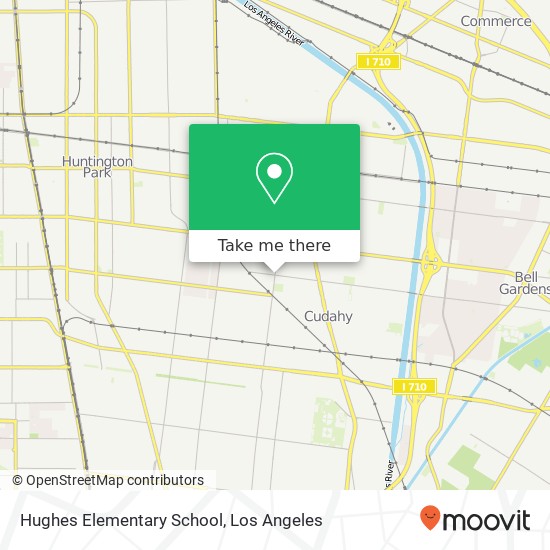 Hughes Elementary School map