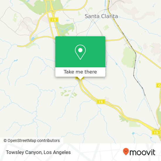 Towsley Canyon map