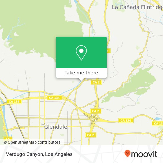 Verdugo Canyon map