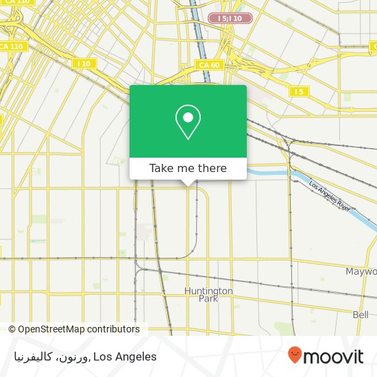 ورنون، کالیفرنیا map