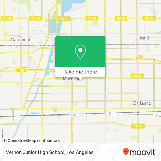 Vernon Junior High School map