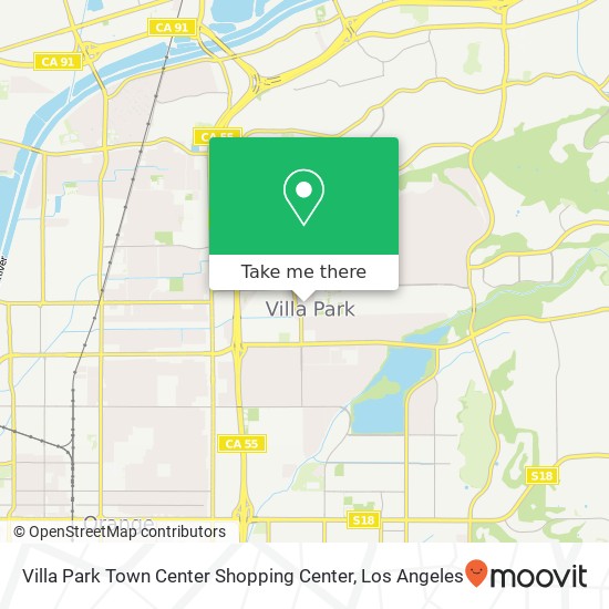 Mapa de Villa Park Town Center Shopping Center