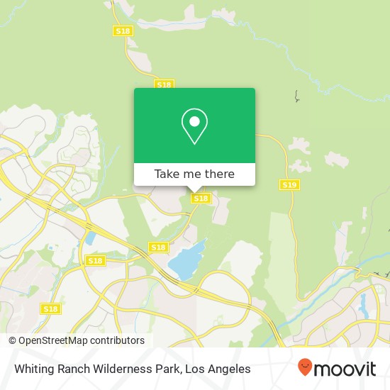 Whiting Ranch Wilderness Park map