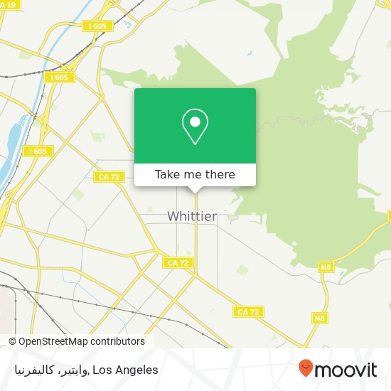 وایتیر، کالیفرنیا map