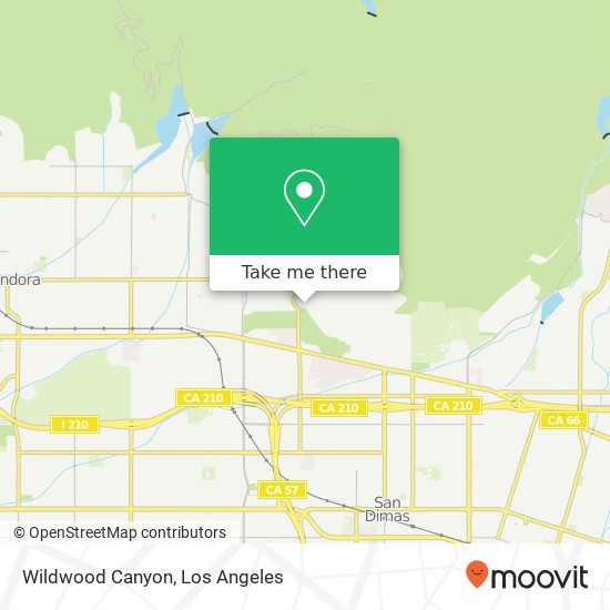 Wildwood Canyon map