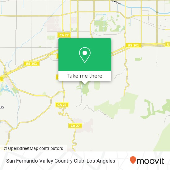 San Fernando Valley Country Club map