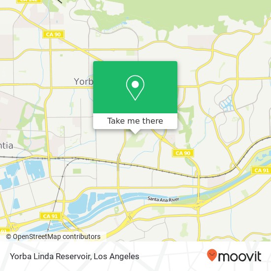 Mapa de Yorba Linda Reservoir