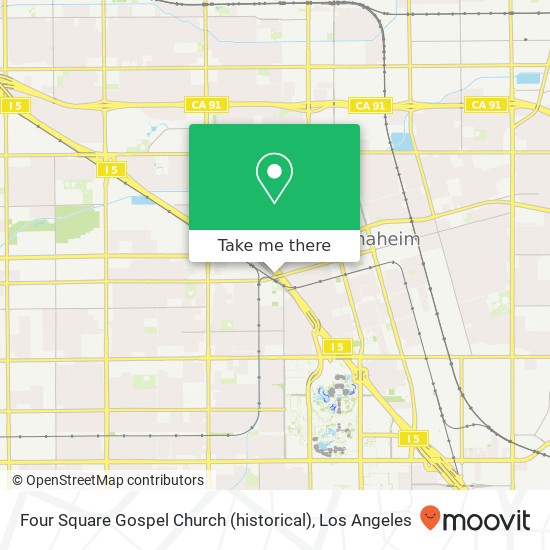 Mapa de Four Square Gospel Church (historical)