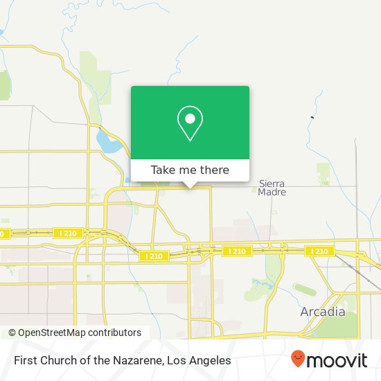 First Church of the Nazarene map