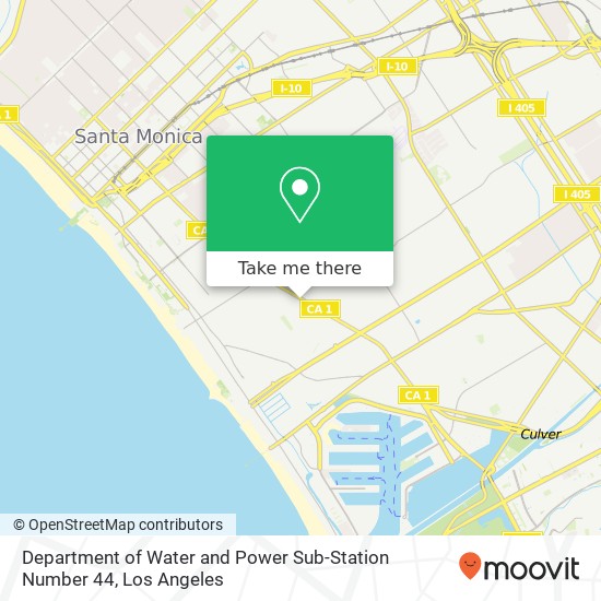 Mapa de Department of Water and Power Sub-Station Number 44