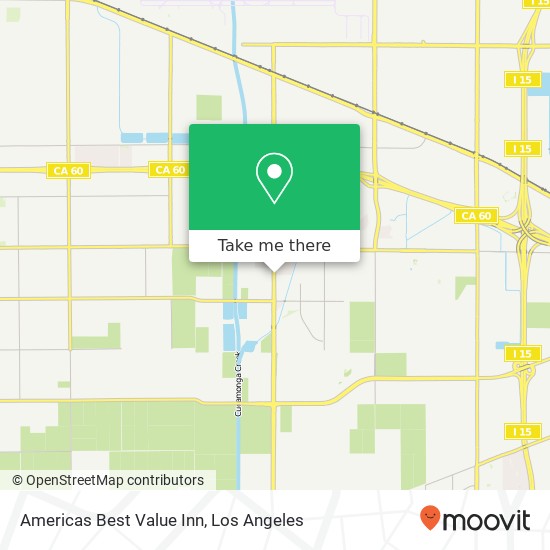 Americas Best Value Inn map