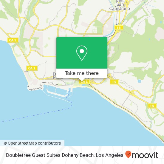 Mapa de Doubletree Guest Suites Doheny Beach