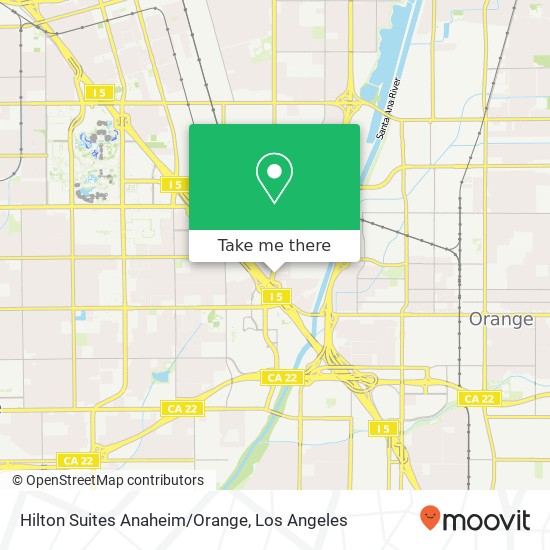 Hilton Suites Anaheim/Orange map
