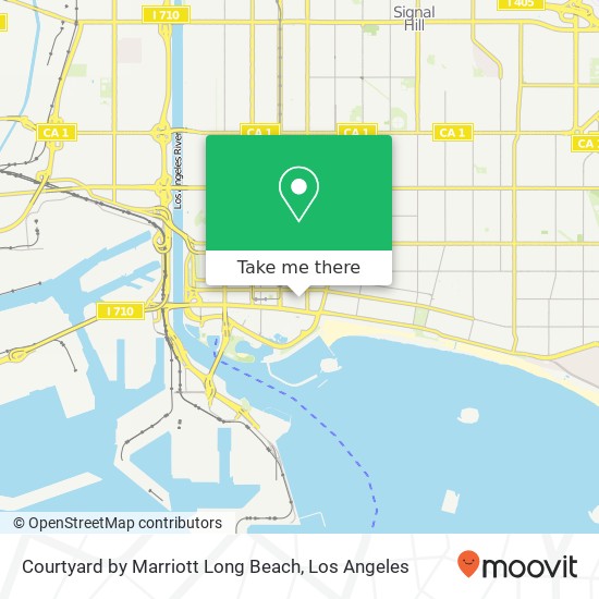 Mapa de Courtyard by Marriott Long Beach