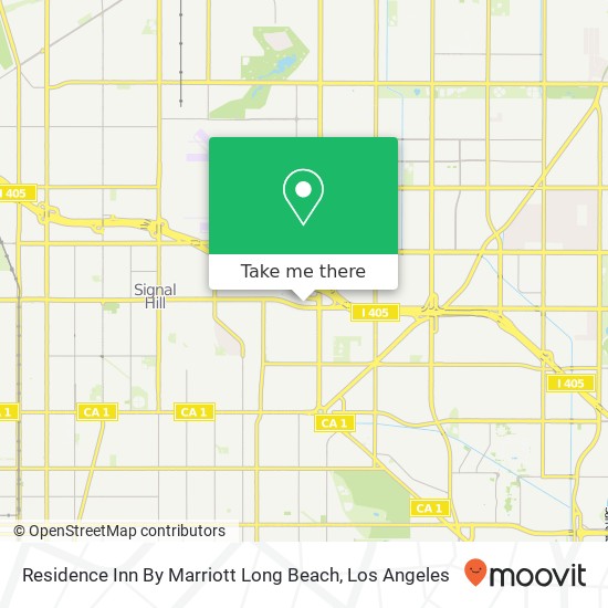 Mapa de Residence Inn By Marriott Long Beach