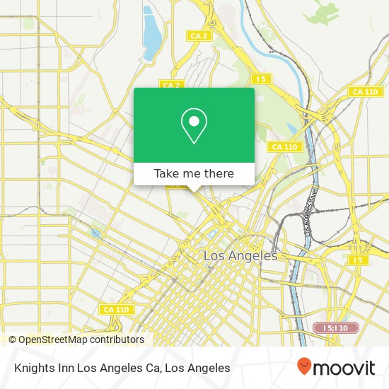 Mapa de Knights Inn Los Angeles Ca