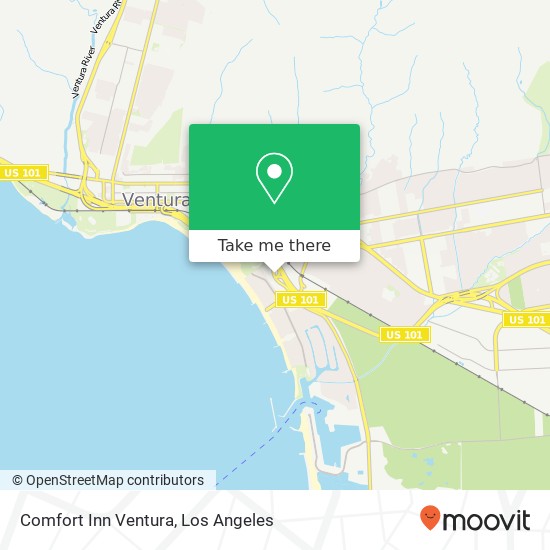 Mapa de Comfort Inn Ventura