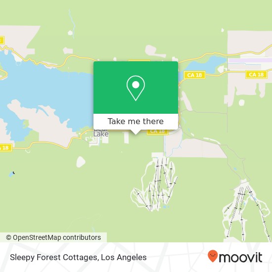Sleepy Forest Cottages map