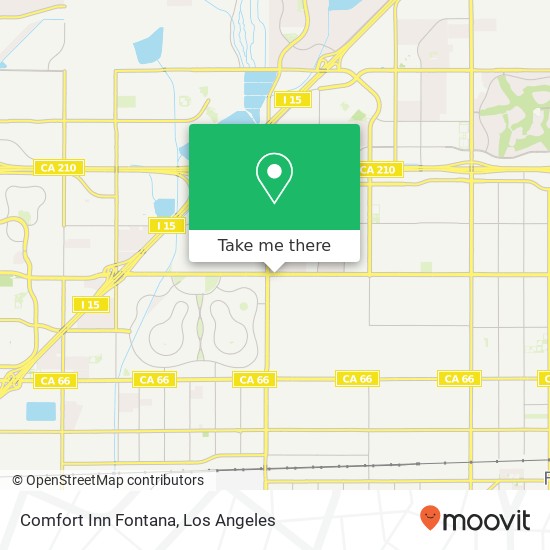 Comfort Inn Fontana map