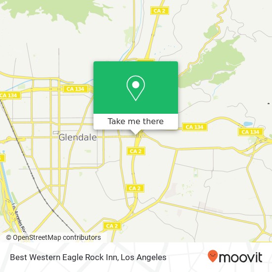 Best Western Eagle Rock Inn map