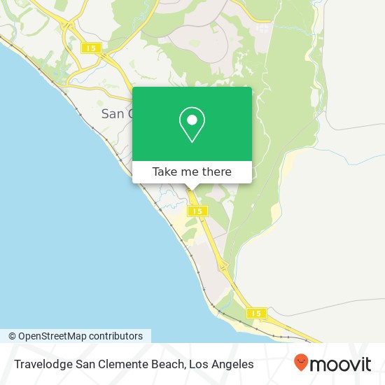 Mapa de Travelodge San Clemente Beach