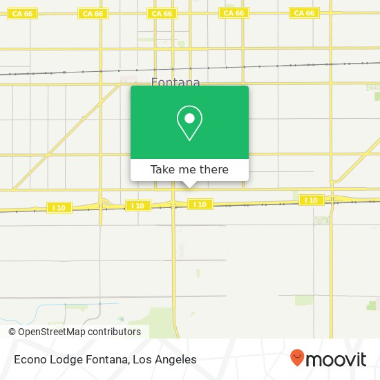 Econo Lodge Fontana map