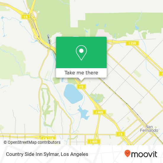 Mapa de Country Side Inn Sylmar