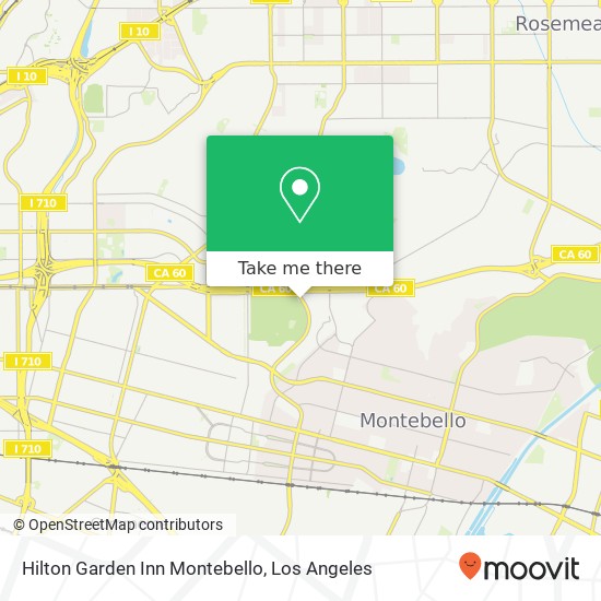 Hilton Garden Inn Montebello map