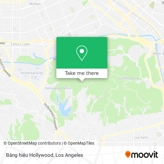 Bảng hiệu Hollywood map