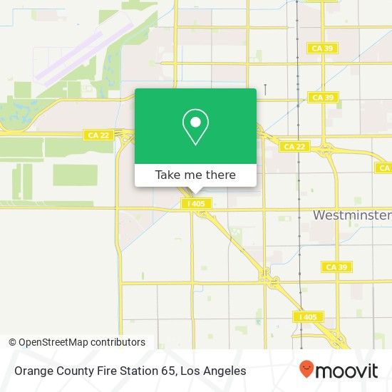 Mapa de Orange County Fire Station 65