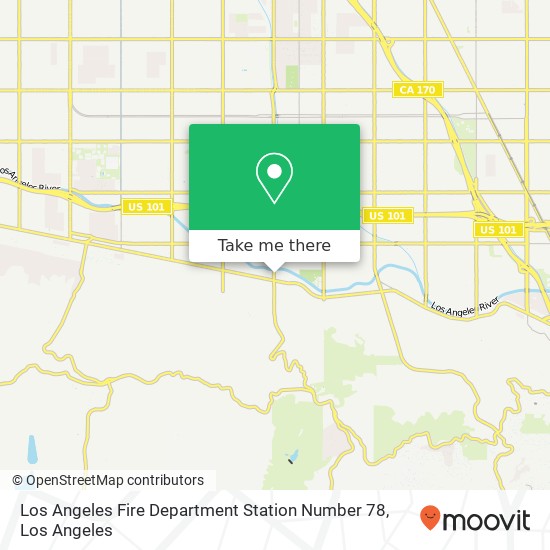 Los Angeles Fire Department Station Number 78 map