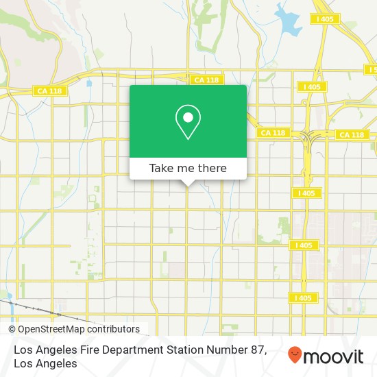 Los Angeles Fire Department Station Number 87 map