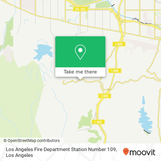 Mapa de Los Angeles Fire Department Station Number 109