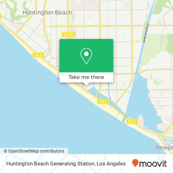 Mapa de Huntington Beach Generating Station