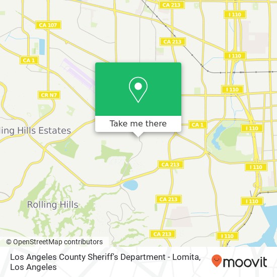 Los Angeles County Sheriff's Department - Lomita map