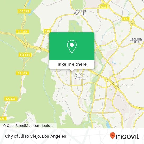 Mapa de City of Aliso Viejo