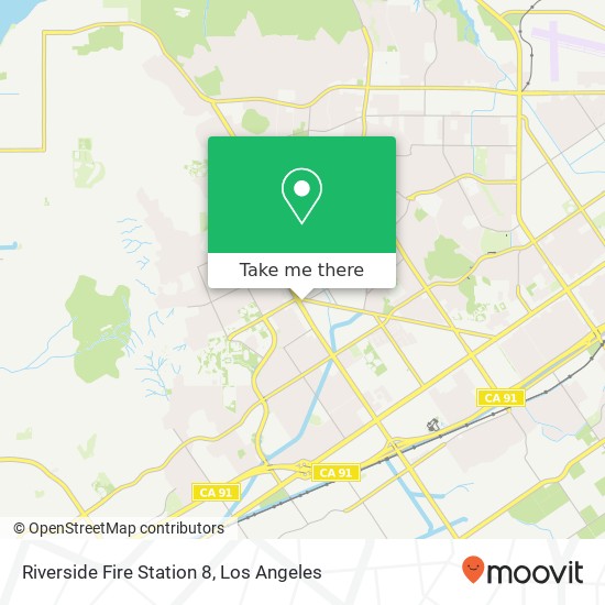 Riverside Fire Station 8 map