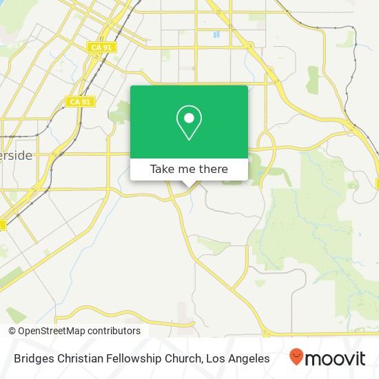 Bridges Christian Fellowship Church map