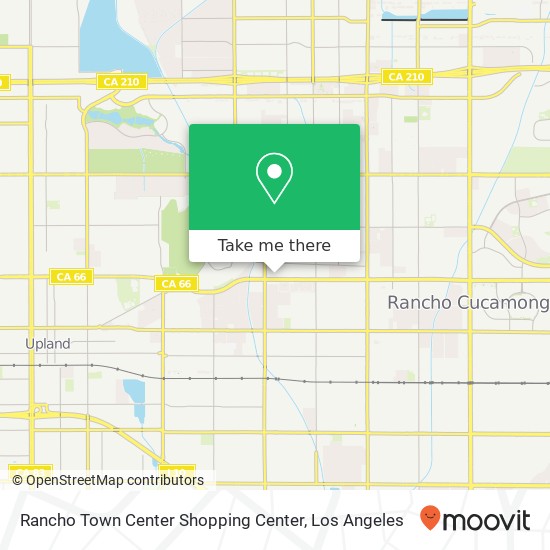 Mapa de Rancho Town Center Shopping Center