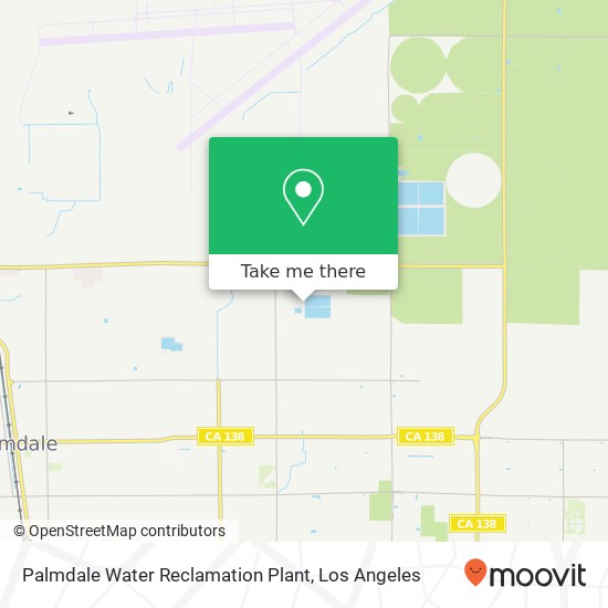 Palmdale Water Reclamation Plant map