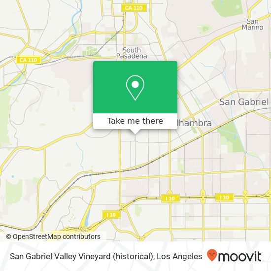 Mapa de San Gabriel Valley Vineyard (historical)