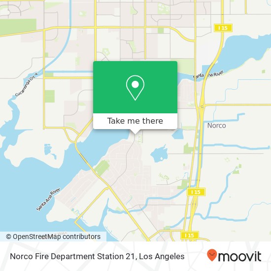 Norco Fire Department Station 21 map