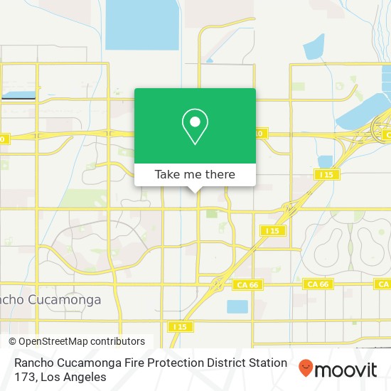 Rancho Cucamonga Fire Protection District Station 173 map