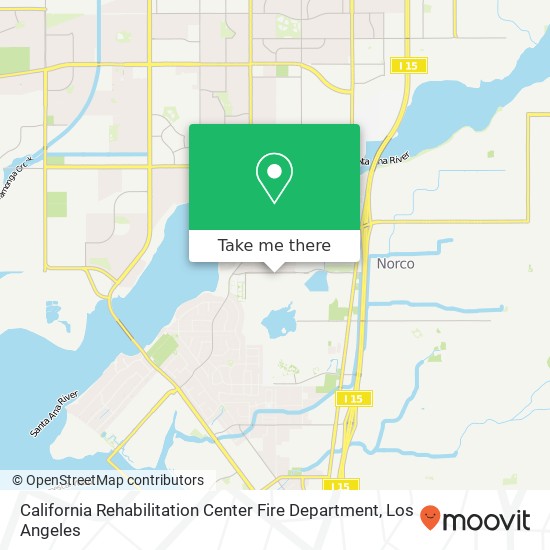 Mapa de California Rehabilitation Center Fire Department