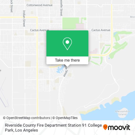 Mapa de Riverside County Fire Department Station 91 College Park