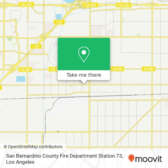 San Bernardino County Fire Department Station 73 map