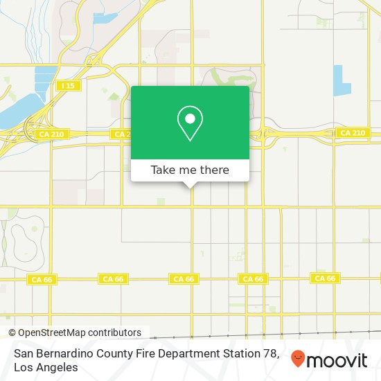 San Bernardino County Fire Department Station 78 map